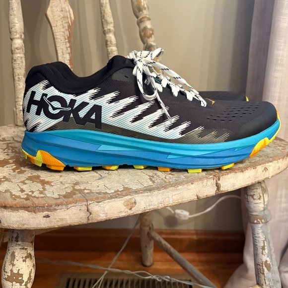 Hoka One One Torrent 3 trail running shoes Black/Diva Blue Men’s size 10 - Picture 2 of 12